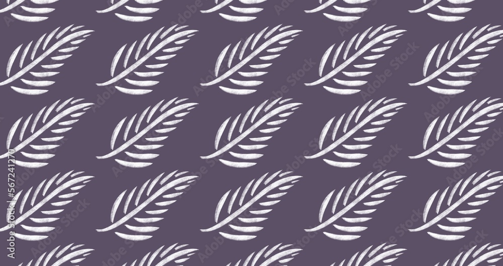 Fototapeta premium Leaves pattern with background