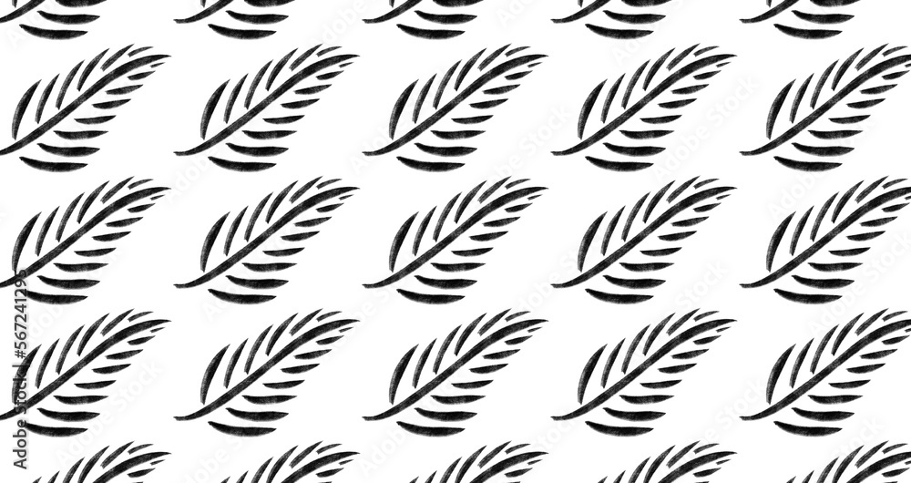 Obraz premium Leaves pattern with background 