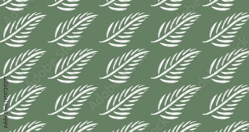 Leaves pattern with background 