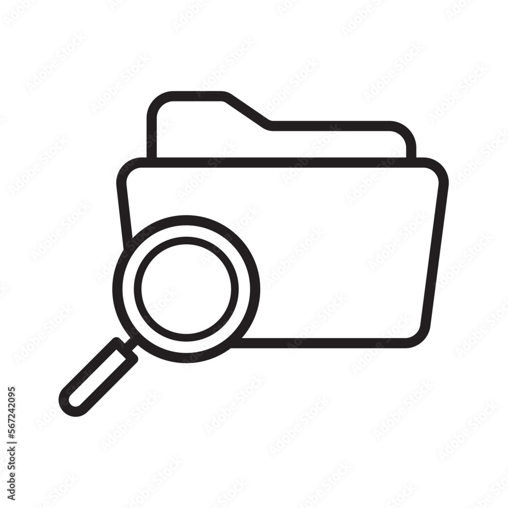 file search icon design vector template file search icon design vector template