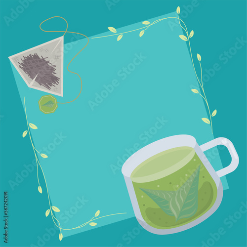 tea bag and teacup