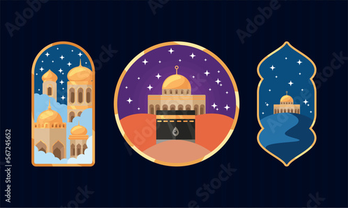 mecca and muslim mosques