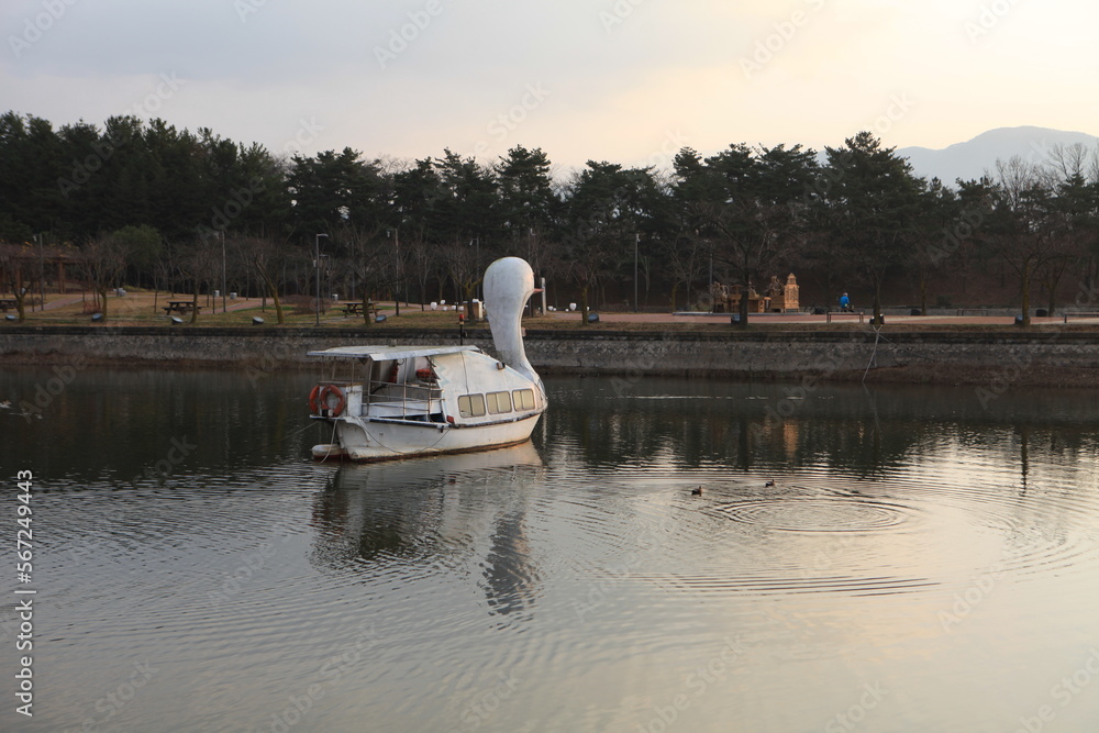 Obraz premium 경주 보문호 유선장