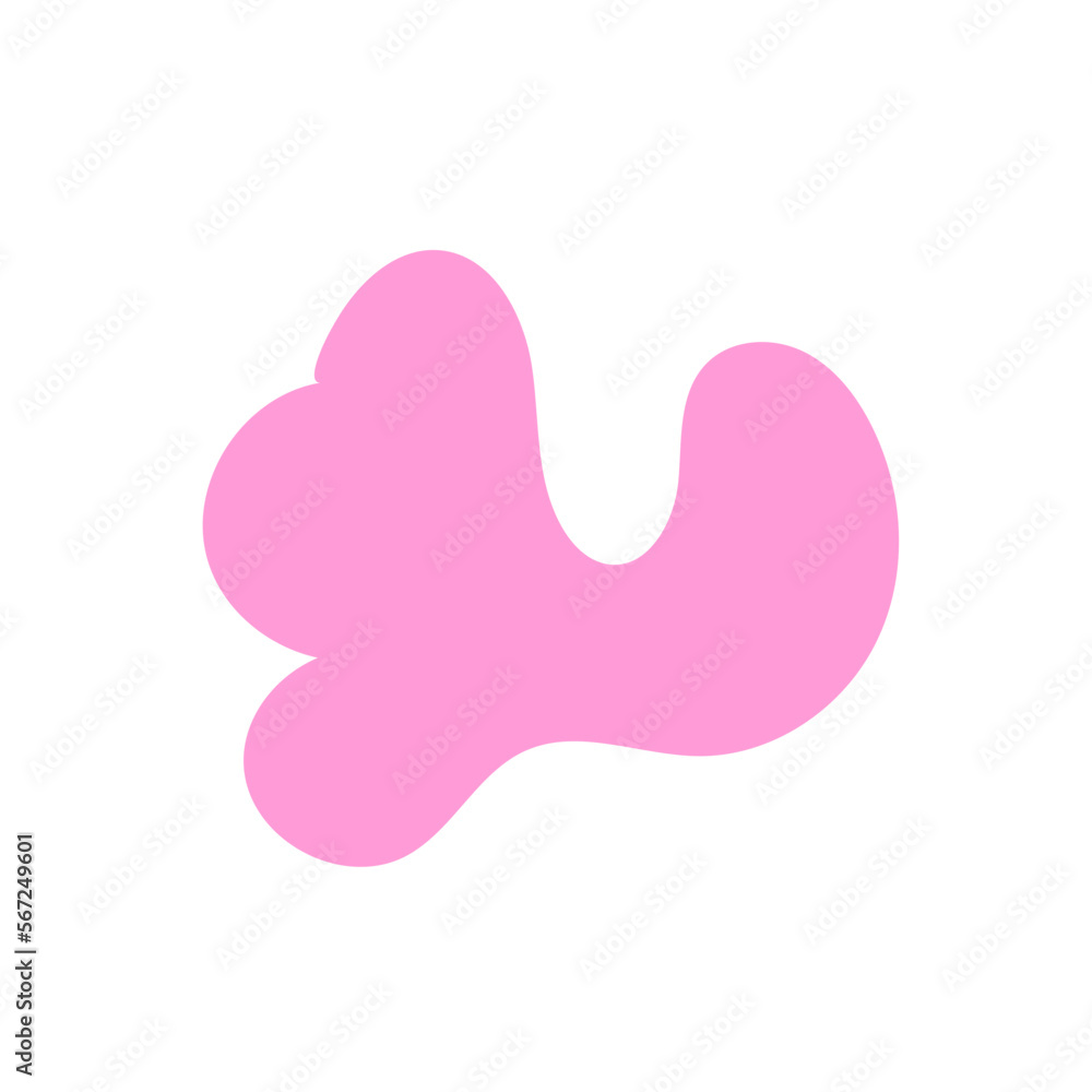 Pastel Abstract Shape Blob Decor Pastel Abstract Shape Blob Decor