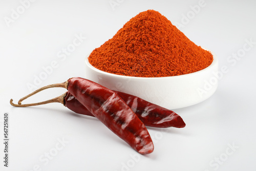 Картината върху платно sun-dried red chilly powder, an ingredient in Indian cooking