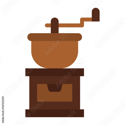 coffee grinder flat icon