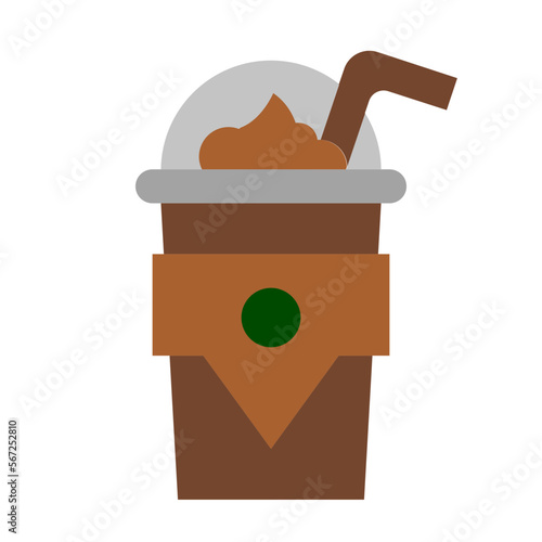 frappuccino flat icon
