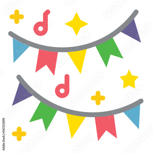 garland flat icon