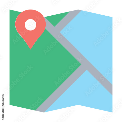Free Download map flat icon - GFXLoad