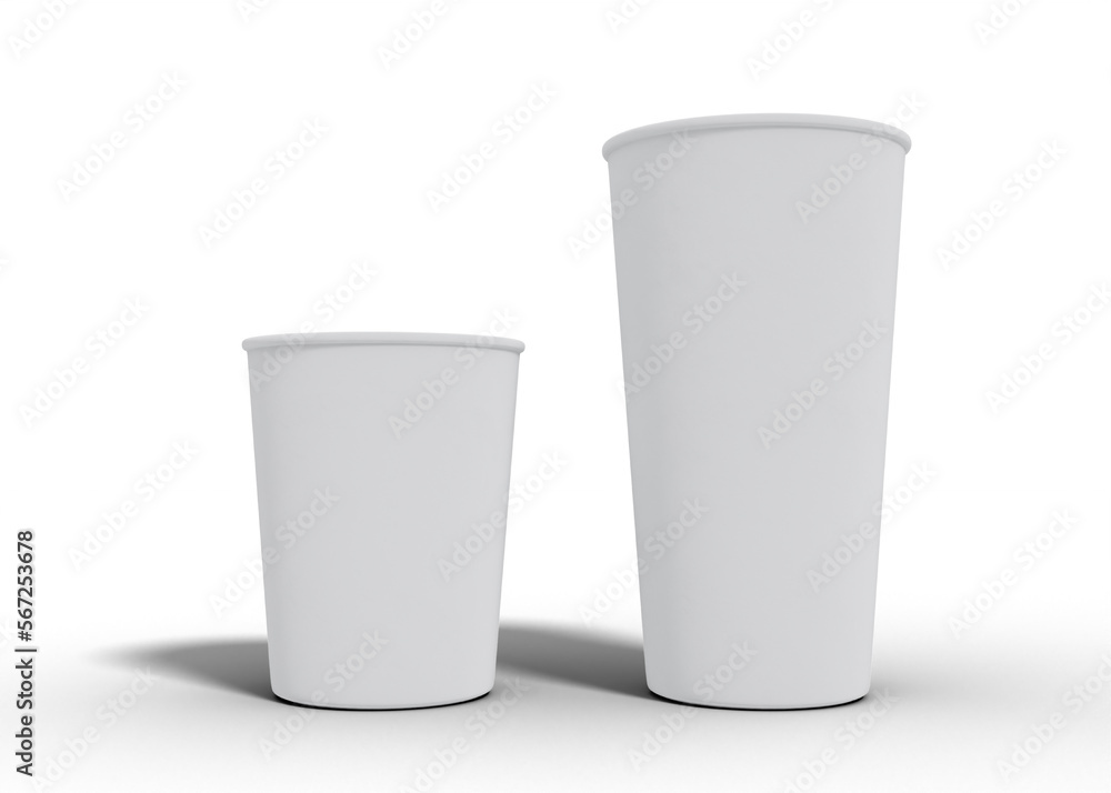 Coffee paper cups mockup Coffee paper cups mockup