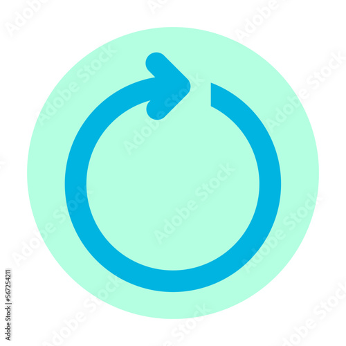 restart flat icon
