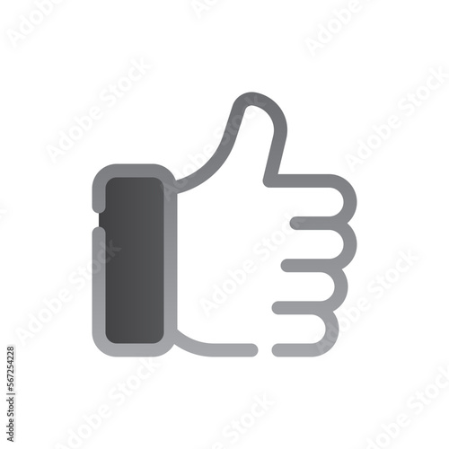 like two tone gradient icon