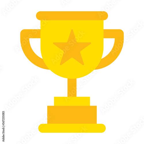 trophy flat icon