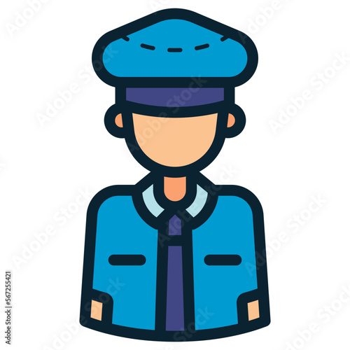 police officer illustration