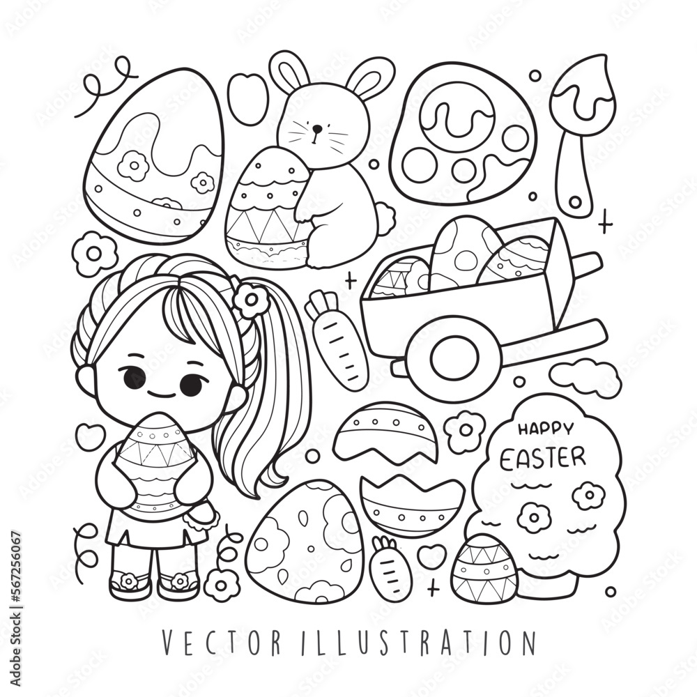 happy easter colouring page happy easter colouring page