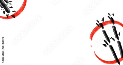 Photos Background with bamboos