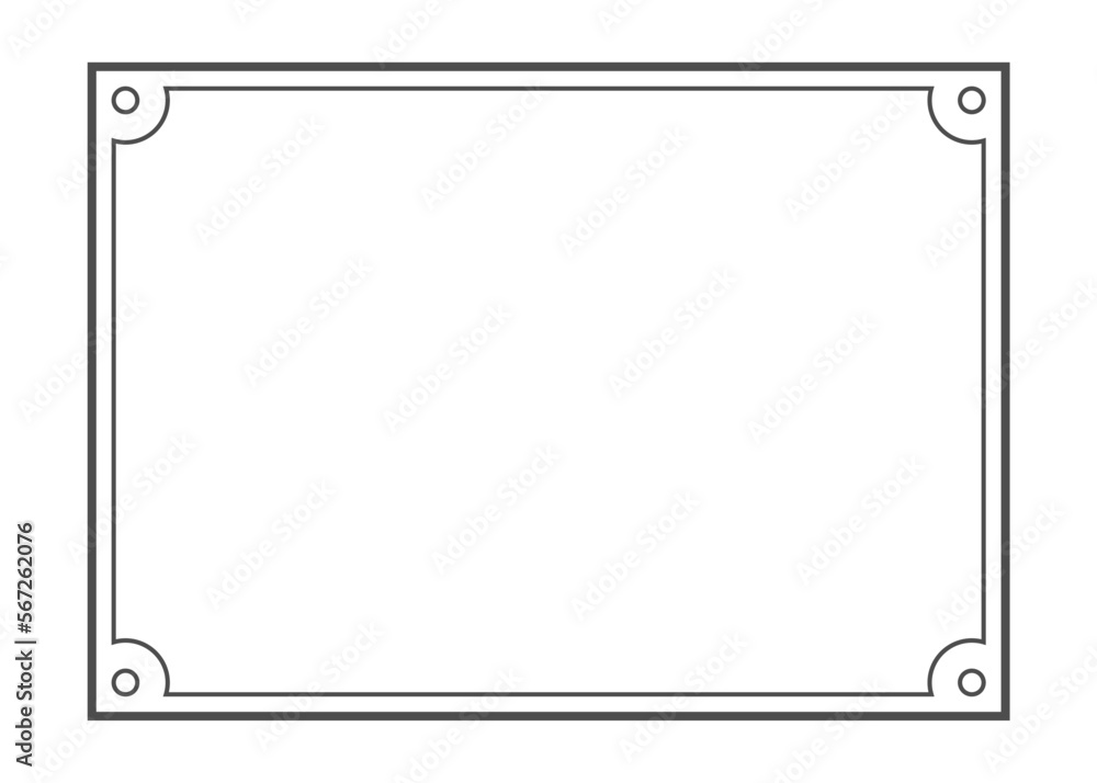 frame with lines for borders frame with lines for borders