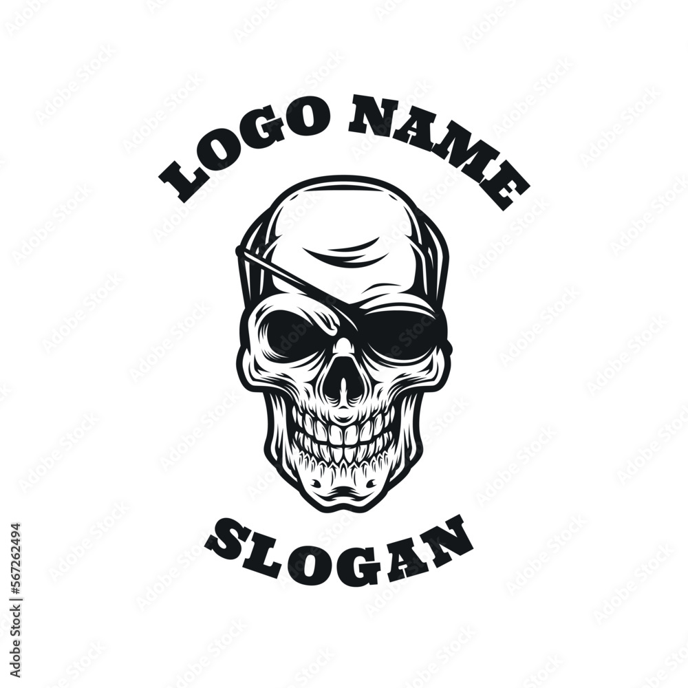 The Skull Graphic Logo Design The Skull Graphic Logo Design