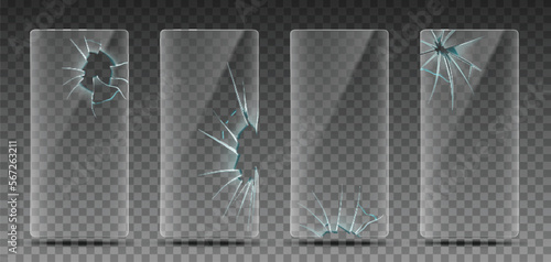 Damaged Phone Screens Set