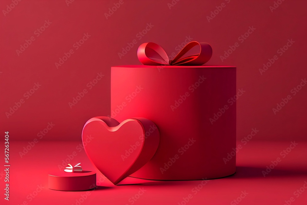 a heart shaped box with a bow on top of it