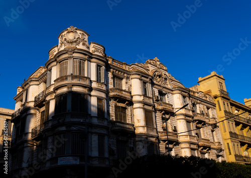 Old french colonial building, North Africa, Oran, Algeria photo