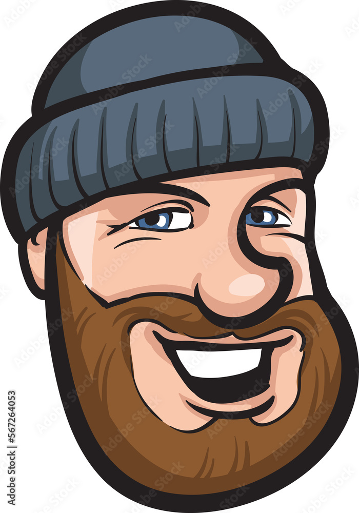 cartoon smiling fisherman face - PNG image with transparent background cartoon smiling fisherman face - PNG image with transparent background