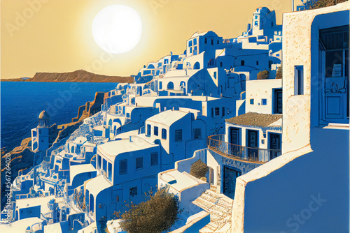 fascinating beautiful greece santorini photo