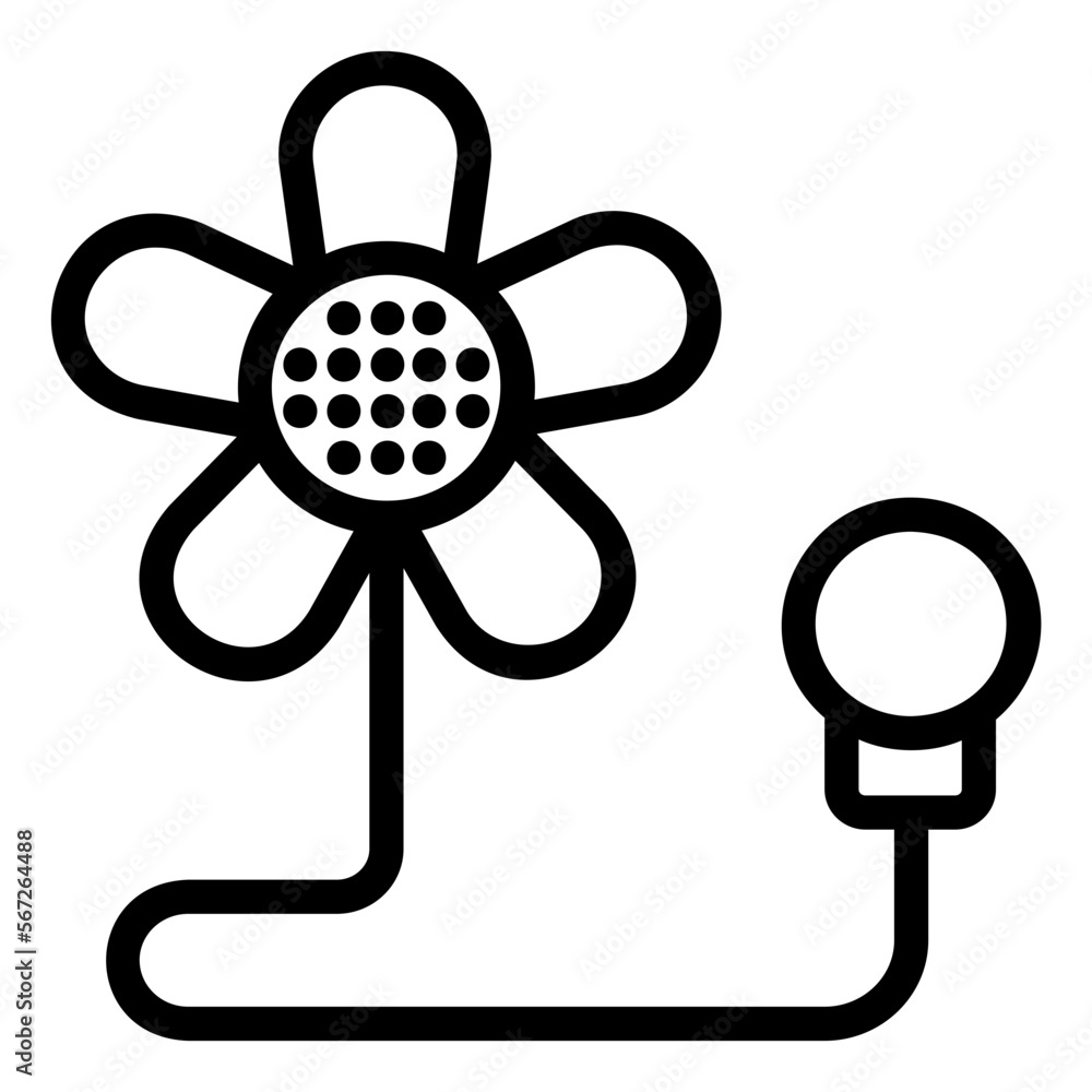 Obraz premium flower line icon
