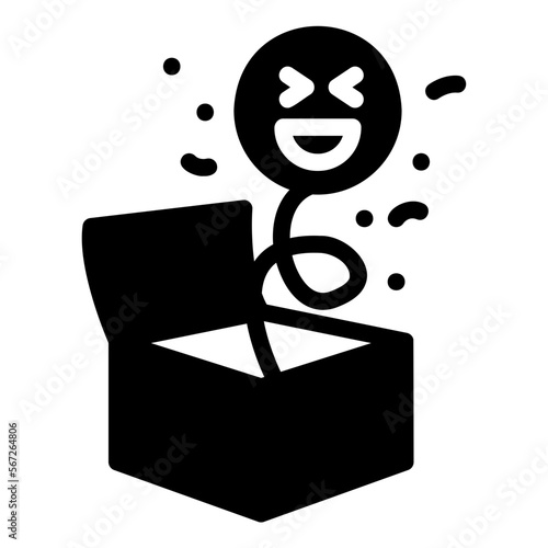 suprise glyph icon