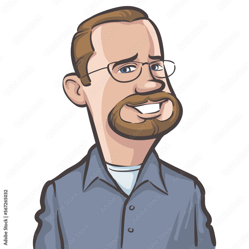 user profile person portrait of middle aged man in shirt - PNG image with transparent background