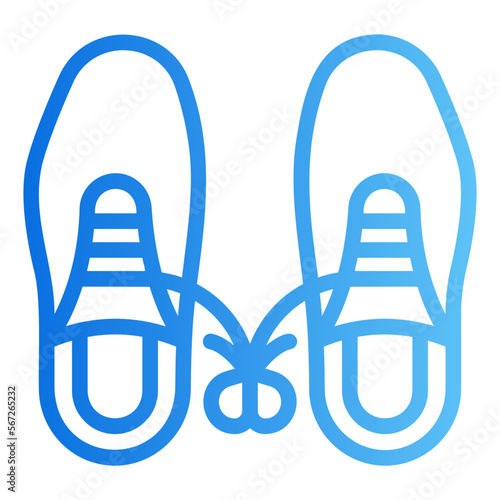 shoes gradient icon