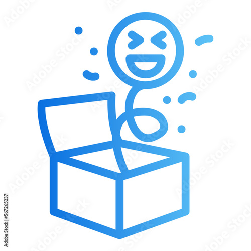 suprise gradient icon