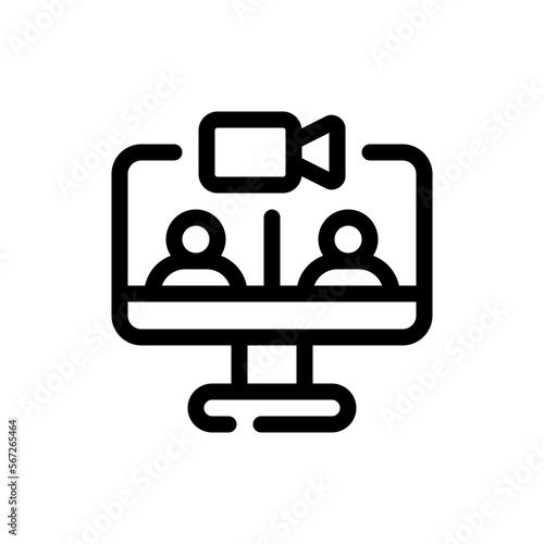 videocall line icon