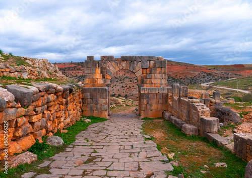 Cardo Maximus in Tiddis Roman Ruins, North Africa, Bni Hamden, Algeria photo