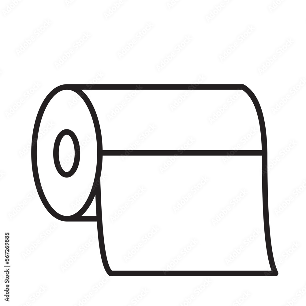 TISSUE TOILET design vector icon TISSUE TOILET design vector icon