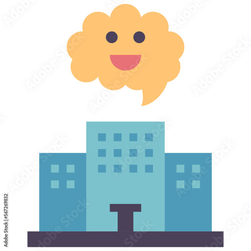optimistic flat style icon