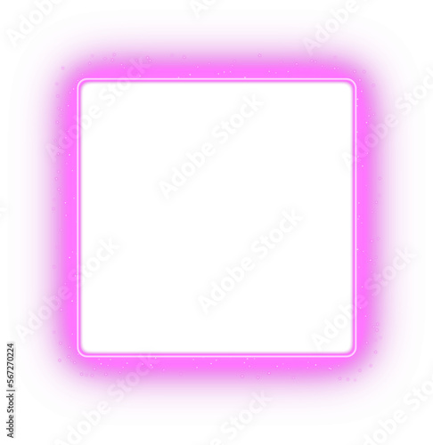 purple glowing square frame