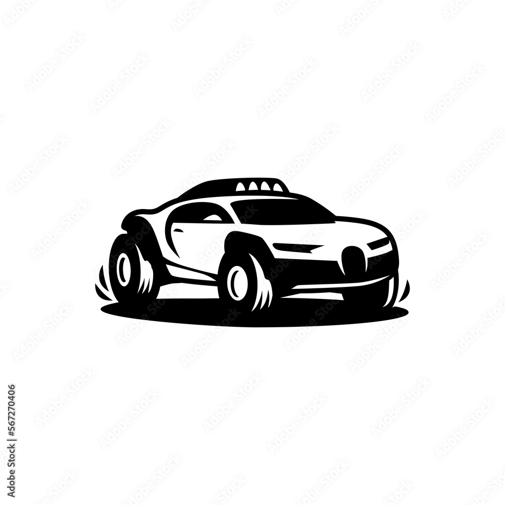 Fototapeta premium vector super car off road mode for logo on vector. use for logo car community