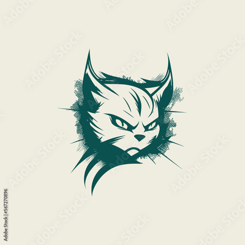 Thunder cat Vector Logo Design Template