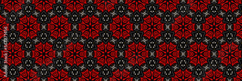 Wallpaper Mural Colored and seamless African pattern, photo Torontodigital.ca