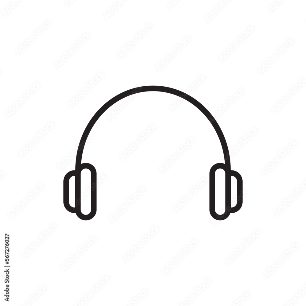 Headphones icon vector design templates Headphones icon vector design templates