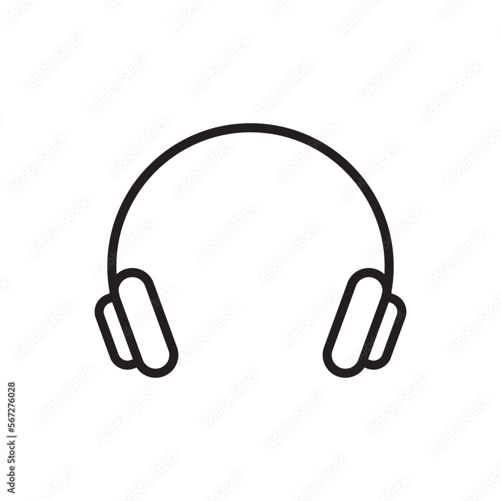 Headphones icon vector design templates Headphones icon vector design templates
