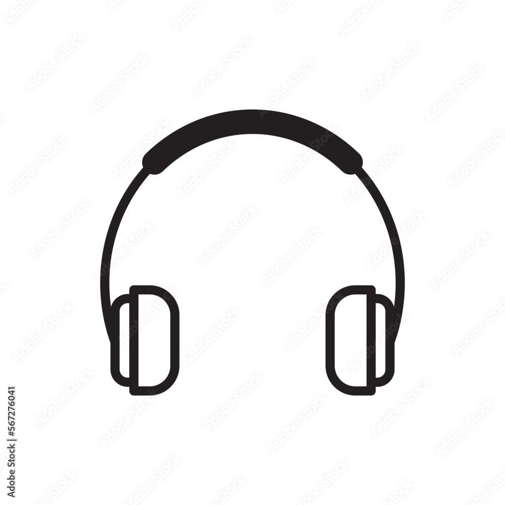 Headphones icon vector design templates Headphones icon vector design templates