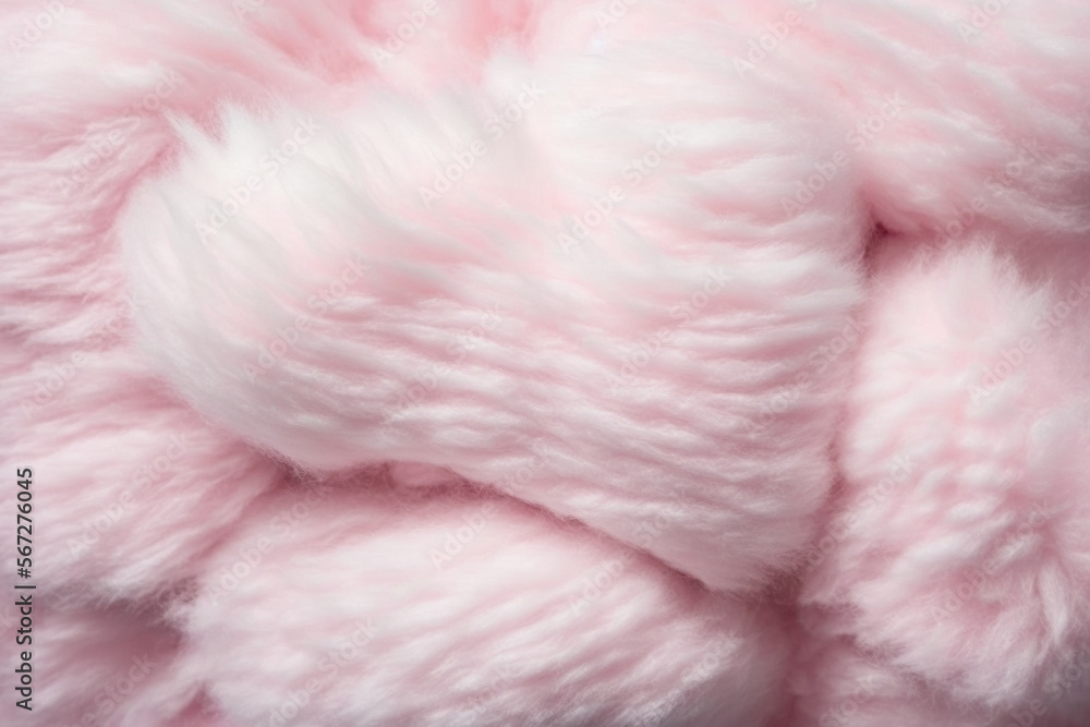 fluffy pink cotton candy texture - Generative AI fluffy pink cotton candy texture - Generative AI