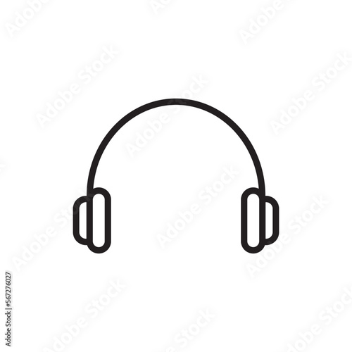 Headphones icon vector design templates