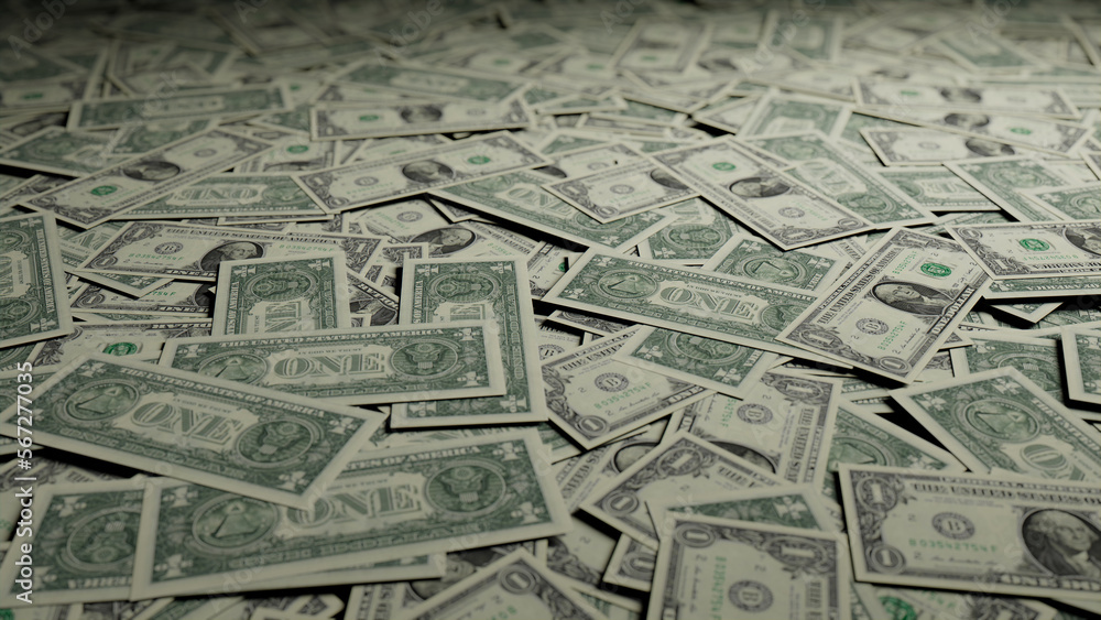 Currency Wallpaper with One Dollar Bills. Wealth Concept. Currency Wallpaper with One Dollar Bills. Wealth Concept.