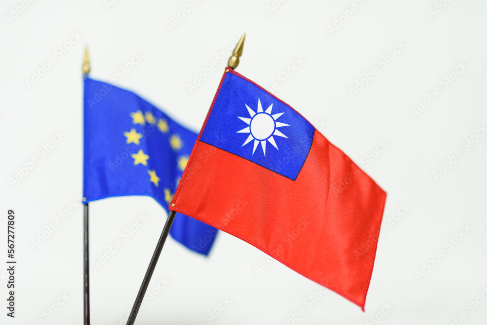 A national flag with a symbol of the country A national flag with a symbol of the country