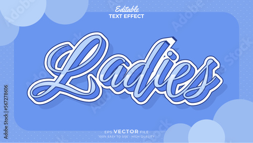 International Women`s Day Editable text effect template