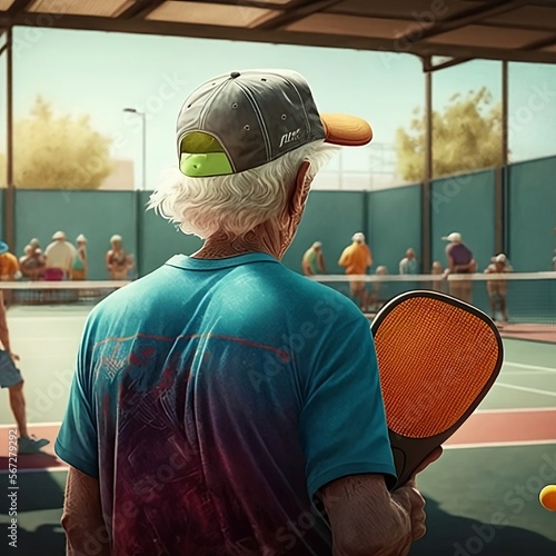 Pickleball. Sports. Recreation. Picklers. Fitness. Generative AI. 