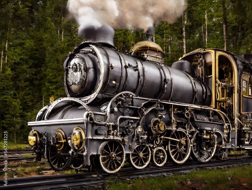 Naklejka premium train